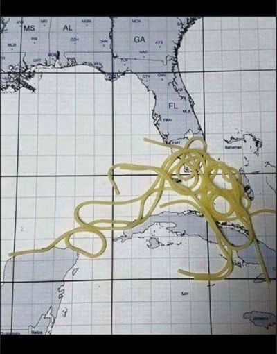 Possible tracks for Hurricane Maria
