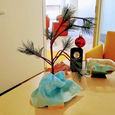 My Christmas Tree at Work
Nicely placed on my desk at work...  from the Peanuts.  ;)
