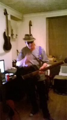 Rune and his acoustic bass
