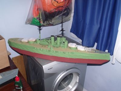 SMS Viribus Unitis, and YES, they did paint their battleships green
