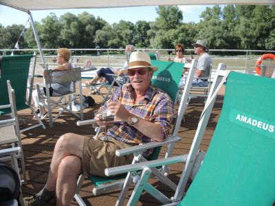 Fisherman on the River  danube
