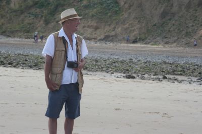 Fisherman on East Runton beach Narfulk
