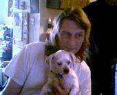 me and a mate's dog FROSTY 2003
