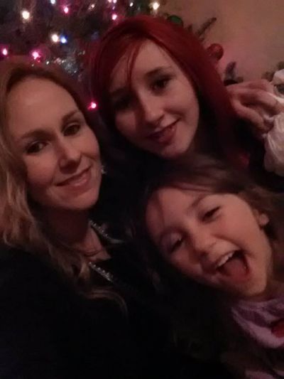 My Daughter and Two of her three kids, Olivia and Alicia 
